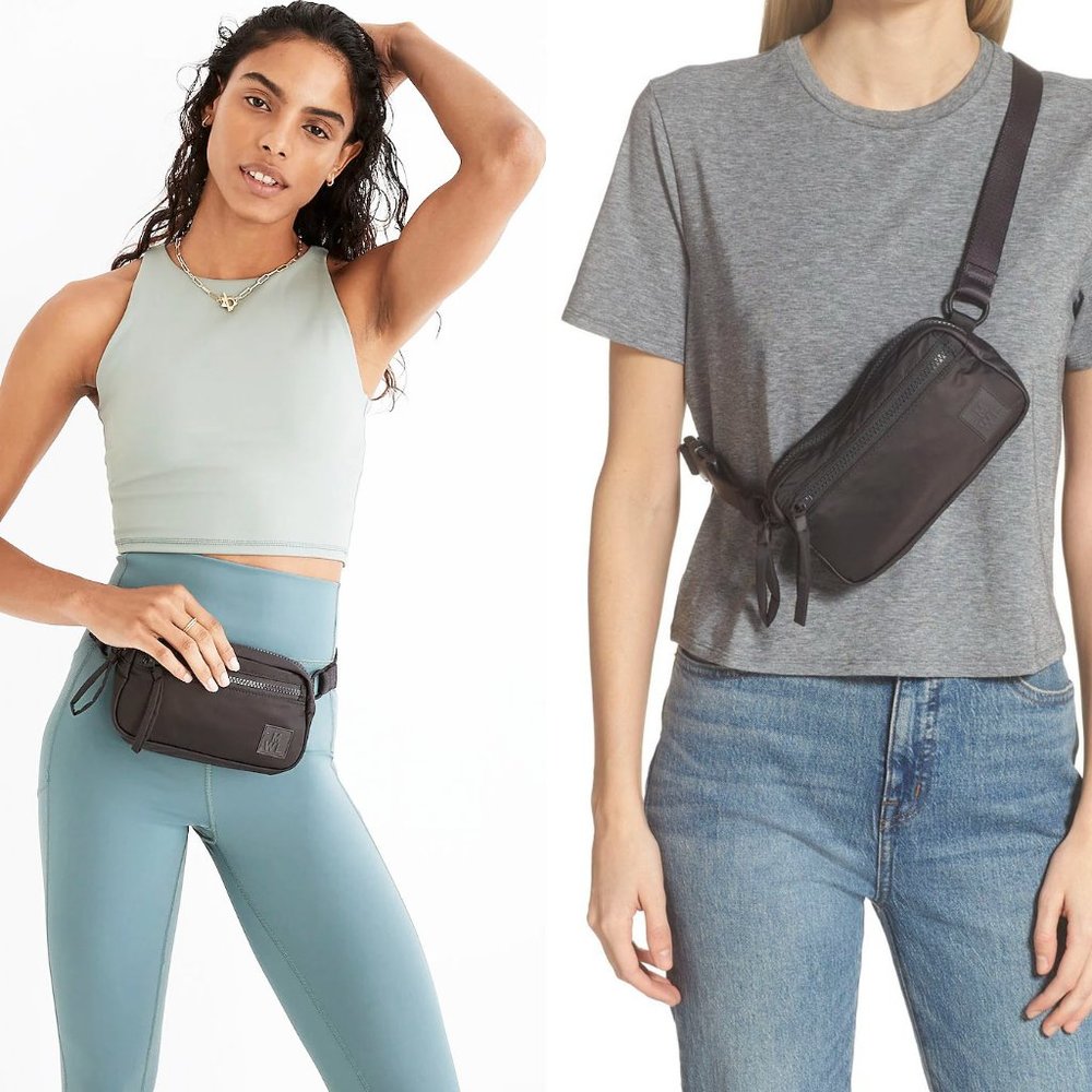 Madewell Womens The (Re)sourced Convertible Belt Bag Black